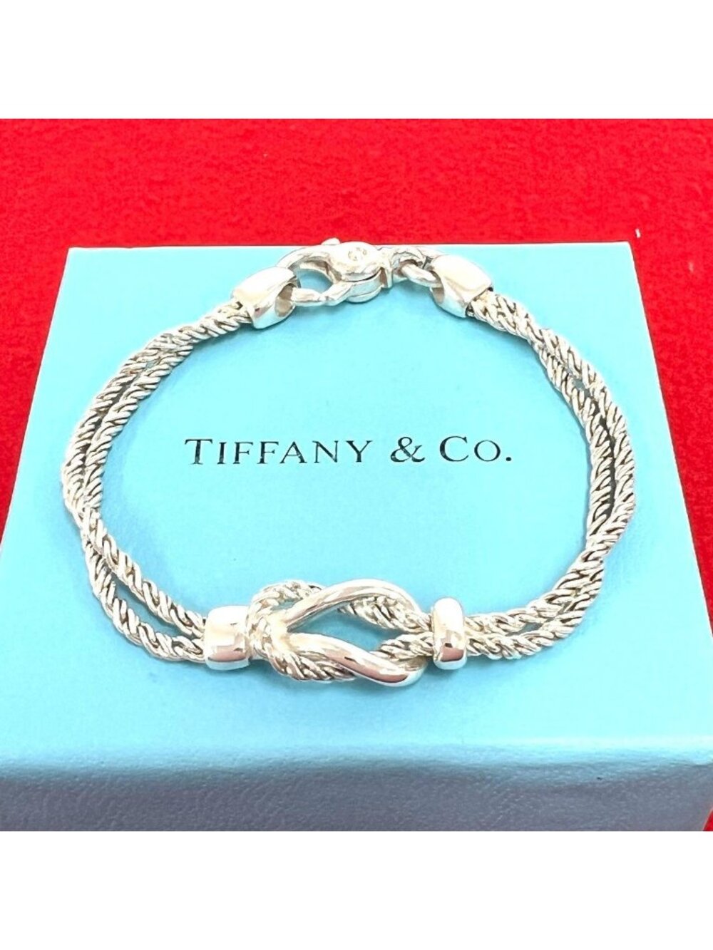 Tiffany & Co Vintage Twisted Rope Bracelet 925 Sterling Silver